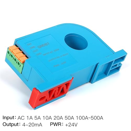 Transmisor de corriente 4 20 mA QNDB7 de CA 0 a 10A para monitoreo de sensor industrial 4
