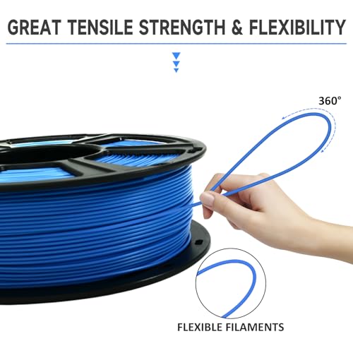 Image of GAINTARM 3D Printer Filament,Blue PLA Filament 1.75mm,Neatly Wound 3D Printing Filament,1kg Spool (2.2lbs),Dimensional Accuracy + /- 0.02 mm, Fit Most FDM 3D Printers