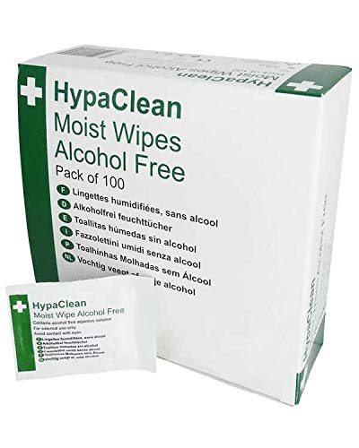 HypaClean Sterile Alcohol Free Wipes (Pack of 100) - (D5201)
