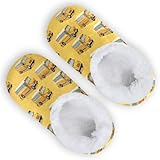 Yellow School Bus Boys Girls House Slippers Kids Toddler Home Shoes Winter Indoor Shoe XS