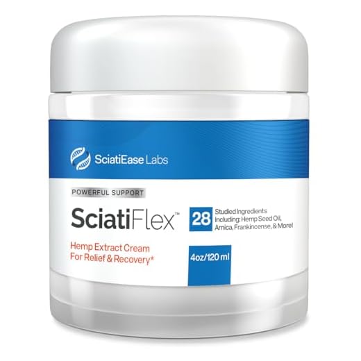 SciatiFlex Hemp Cream with Arnica Extract for Lower Back, 4 oz
