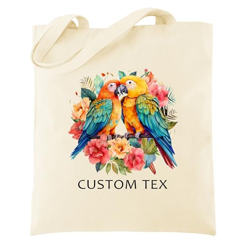 Ayliss Personalized Tote Bag,Canvas Tote Shoulder Bag Purse Bucket Beach Customizable Texr and Pictures, Reusable Grocery Bag