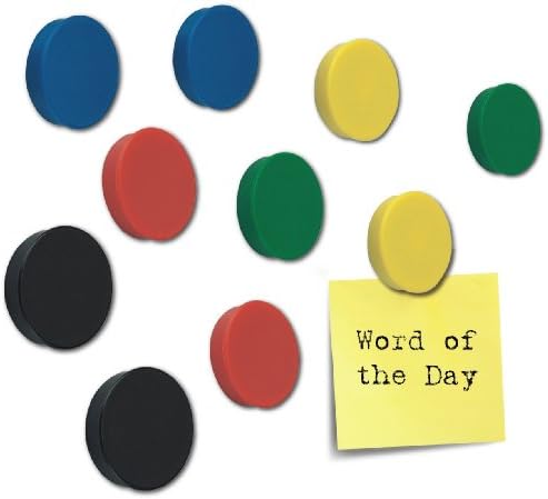 Magnetic Whiteboard Kit - Magnetic Drywipe Eraser 10 Strong Magnets, 4 Drywipe marker Black, Red, Blue, Green.