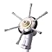 Grass Petrol Strimmer Head Indestructible Garden Lawn Mower, Strimmer Wire Brush Head with Knotted Wire, 24.5mm for Brush Cutter Attachment Replacement Tool (7inch)