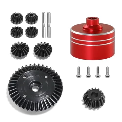 RC �J�[ �p�[�c For TAMIYA XV02 For TT02 For TT02B 1/10 RC�J�[�A�b�v�O���[�h�p�[�c�f�t�@�����V�����e�B�[�X�V�F���ƃM�A�x�x���M�A�L�b�g(Red)