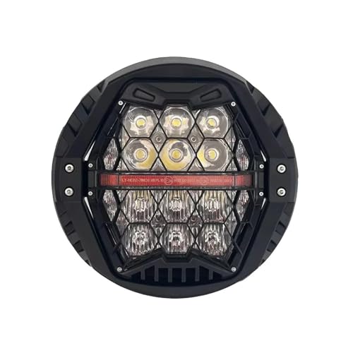 Phare LED 7 pouces pour Harley Touring et Street Glide 2014-2023 avec DRL ambre