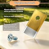 Zestaw 30 ostrzy do podkaszarki, ostrza robota do kosiarki do trawy, tytanowe ostrza ze śrubami, kompatybilne z Worx Landroid, Husqvarna Automower