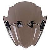 Logo Wind Deflectors Windshield Windscreen Fit for 2009-2016 Fit for Suzuki Gladius 650 SFV650 400 SFV400 SFV B-King BKing 13 14 Spoiler (Color : Smoke)
