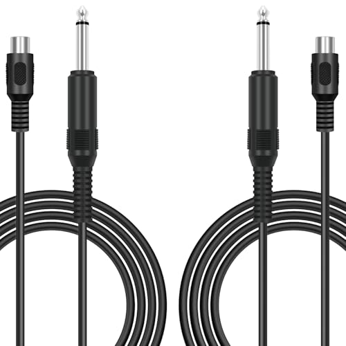 Cable RCA a 6.35 mm Adaptador de Audio Mono para Mezclador Amplificador y Altavoz