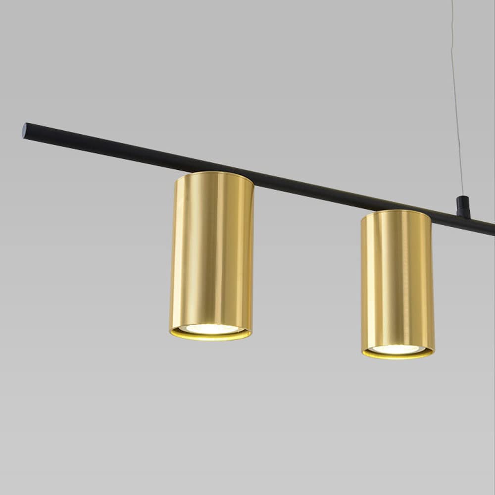 Lampada a sospensione minimalista con striscia di metallo, lampada a sospensione a LED per soffitto, moderna lampada da tavolo da pranzo per interni, lampadario nordico per cucina e soggiorno