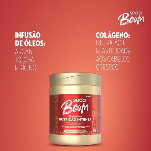 Máscara de Tratamento Seda Boom Nutrição Intensa 500 g