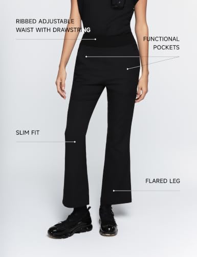Image of Sedona Flared Scrub Pants for Women - High-Waisted, Slim Flared Fit with 6 Functional Pockets, Stylish Design