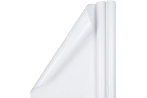 JAM Paper White Glossy Gift Wrapping Paper