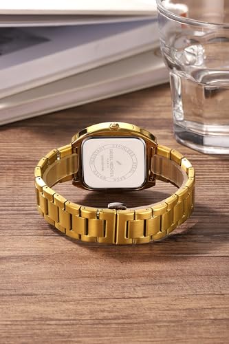 Image of Daniel Hechter Paris Bercy Collection Analog Quartz Watch for Men with Square Dial, Day-Date Display, Crystal Hour Markers and Stainless Steel Strap - DHM1053