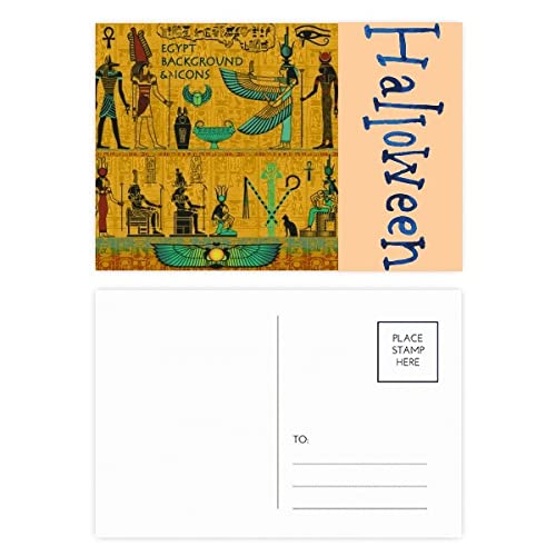 Cartes postales Égypte ancienne pharaon pour éviter les invitations banales d'Halloween