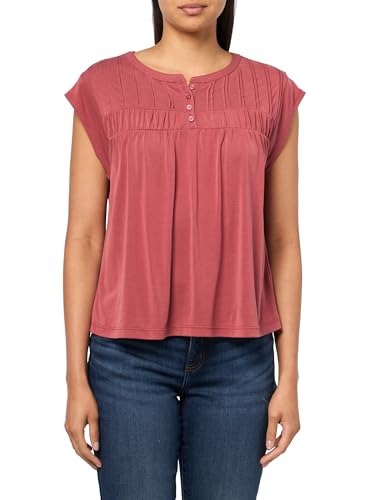 Lucky Brand Women's Smocked Sandwash Henley