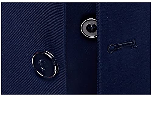 Herren-Hochzeitsanzug, 3-teilig, schmal, einfarbig, Business, Büro, große Größe, Blazer, Hose, Weste, 901, Asien, S, 40 bis 45 kg – Bild 7