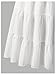 BEAUDRM Girl's Boho Flowy Skirts Cute Ruffle Elastic Waist A Line Vacation Long Maxi Skirt White 8Y