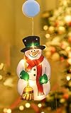 ♕ Diseño de decoración navideña --- El diseño clásico del tema navideño hace que las luces decorativas LED sean la mejor decoración para las decoraciones navideñas familiares. Luces de ventosa, sin daños en la pared, bonito colgante para decorar la fiesta de Navidad de Año Nuevo.Alta calidad: hecho de material PP duradero, LED de bajo voltaje, ahorro de energía y respetuoso con el medio ambiente. Reutilizable y se puede utilizar durante mucho tiempo. Luz cálida, sin radiación, sin contaminación.