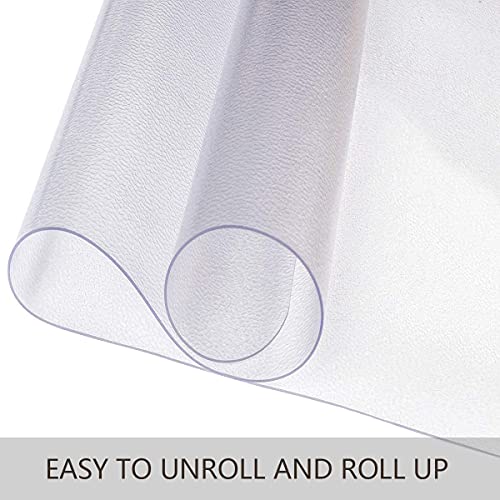 Leapyouth Large Office Chair Mat For Hardwood Floors - 48"×60" Anti-Slip Desk Chair Mat For Rolling Chairs - Heavy Duty Floor Protector For Home Office - Easy Clean And Flat Without Curling #TOP5