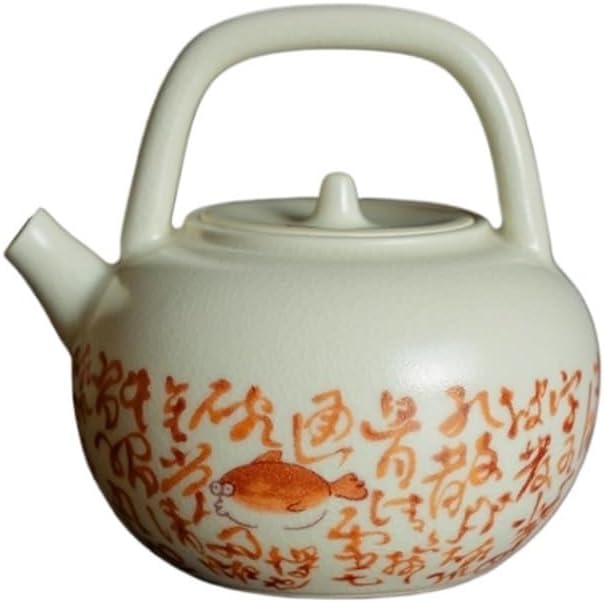 Ceramic Teapot 200ml Handle Pot With Filter Kung Fu Tea Set Household Ceramic Ladies Special Tea Maker Tea Pot Ceramic