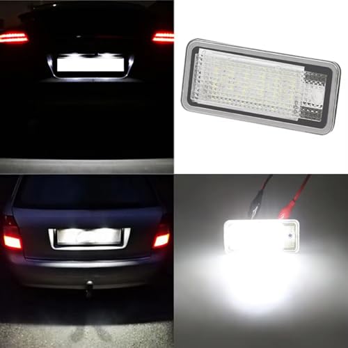 Piloto de matrícula contra fallos de ITV para Audi A4 S4 B7 pack de dos luces traseras 3