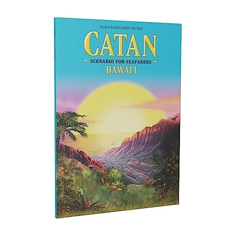 CATAN Hawai'i SCENARIO EXPANSION - Tropical Fishing Excursion for CATAN Seafarers! Strategy Game, Family Game for Kids and Adults, Ages 10+, 3-6 Players, 75 Minute Playtime, Made by CATAN Studio Cover
