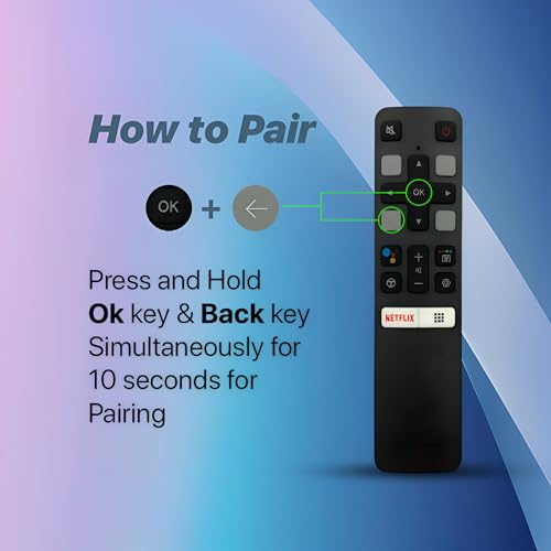 Image of Upix Compatible TCL Smart TV LCD /LED Remote No. 1290 | RC802V FMR1 | with Voice | Netflix Function | Exactly Same Remote Will Only Work | Pairing is Required
