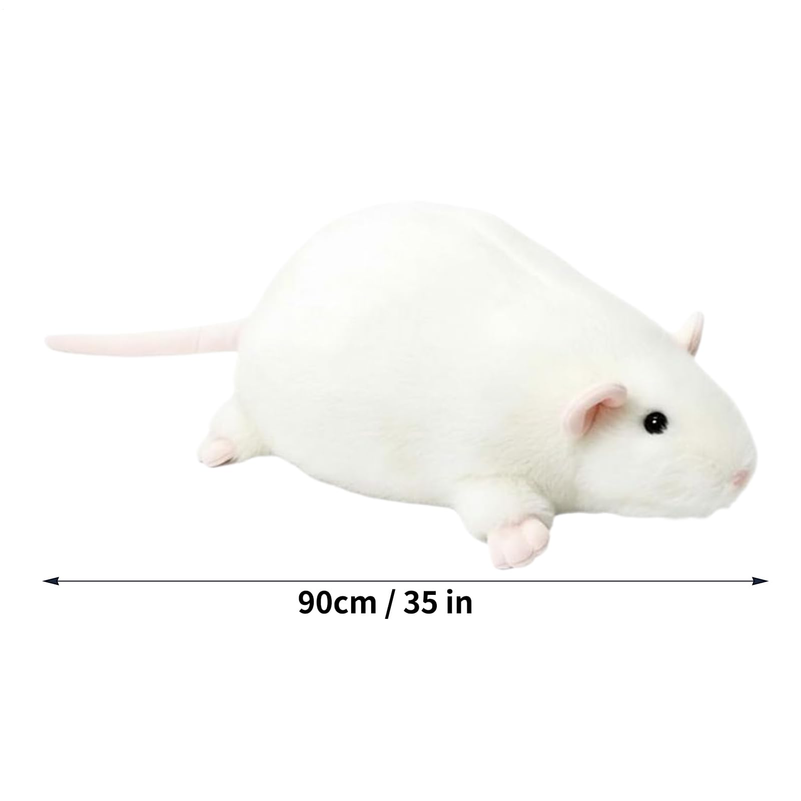 Criceto di peluche 90 cm morbido carino gigante realistico decorazione