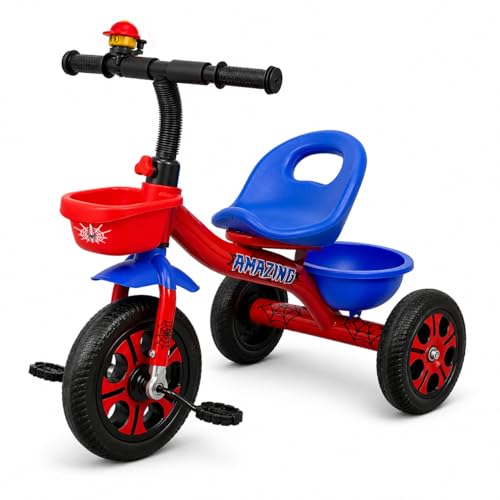 Triciclo Araña para Niños Pequeños de 1 a 5 Años, Bicicleta de Equilibrio para Bebés con Asiento Ajustable y Cesta de Almacenamiento Grande Niños y Niñas de 1 a 5 Años.