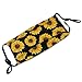 Sunflower Pattern Mask,Reusable Face Masks Anti-Dust Wind Sun-Proof Fashion Breathable Unisex Mouth Cover