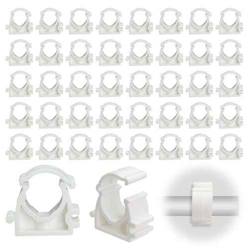 42 Pièces Collier de Serrage pour Tuyau 16mm, Clips Fixes pour Conduits d'eau PPR, pour Tuyauterie et Tubes, pour Cuisines, Salles de Bains, Piscines et Jardins