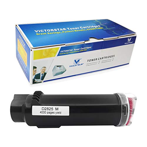 VICTORSTAR Cartucho de tóner Compatible S2825 / H625 / H825 Magenta de Alto Rendimiento 4000 páginas para impresoras DELL Laserjet H625cdw H825cdw S2825cdn