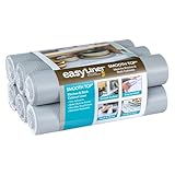 Duck Brand Smooth Top EasyLiner for Cabinets & Drawers - Easy to Install & Cut to Fit - Shelf Paper & Drawer Liner Non-Adhesive - Non Slip Shelf Liner - 20 Inch Width - 36 Total Feet - Grey