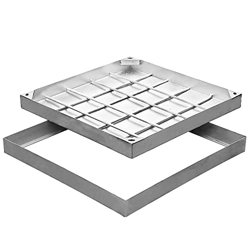 Abflusssieb,Unsichtbar Abflusssieb Dusche,Abflussfee Sieb,pümpel,Spülbecken Sieb,Abfluss Waschbecken, Stöpsel Waschbecken, Unsichtbare Edelstahlgrabenentwässerung ( Size : 23.6*23.6*3.1in ) Cover