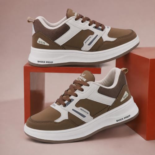 BERSACHE brown lace sneakers – image 2