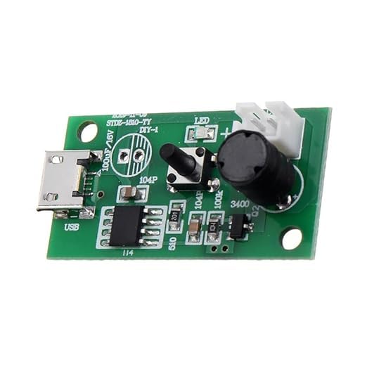 Image of SP Electron Type C 5v DC Ultrasonic Piezoelectric Humidifier Moisture Atomizing Chip Mist maker circuit Board for Electronic DIY Projects, Home and Office Atomizer etc