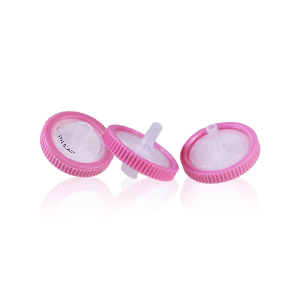 100 Stücke PTFE Spritzenfilter Hydrophilic 0,22 μm Porengröße, 25 mm Membran Durchmesser, Labor-spritzenfilter für die Biomedizinische Wissenschaft