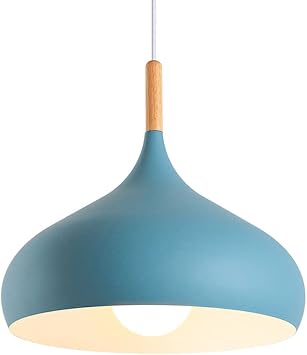 Modern and Simple Bowl Shaped Pendant Light Industrial Decoration Retro Pendant Light Barn Ceiling Hanging Lighting Dome Color Cute Lampshade Chandelier E27