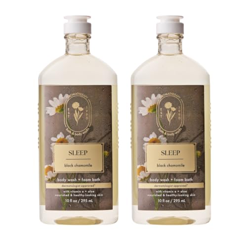 Bath & Body Works Body Wash, Black Chamomile, 10 fl oz, 2 Pack
