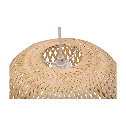 Luminaria colgante de techo para lámpara E27, modelo de bambú beige 48201 6