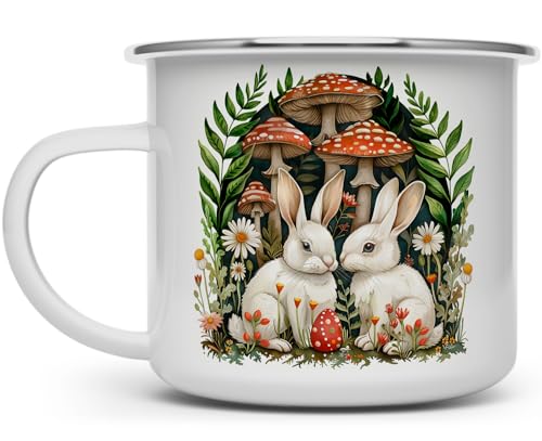 Taza Campestre Loftipop Woodland Bunnies 16oz miniatura 1