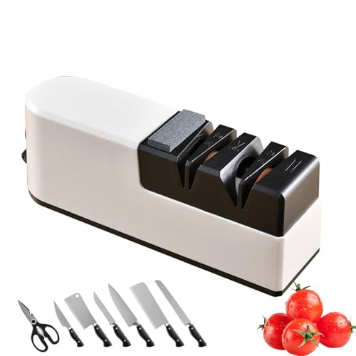 Afilador de cuchillos eléctrico, afilador de cuchillos profesional, afilador de cuchillos grueso y fino, afilador de cuchillos de diamante para tijeras, cuchillos de cocina, cuchillos de frutas,
