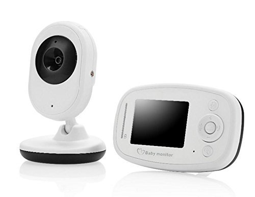 BW Video Baby Monitor Telecamera per Bambini con Audio Bidirezionale, Display da 2,4 Pollici, Monitor della Temperatura Ambiente, Visione Notturna, Obiettivo da 70 Gradi