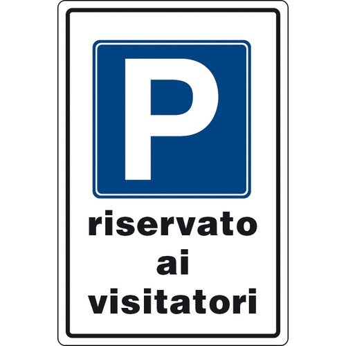 Pubblimania Cartello Parcheggio RISERVATO AI CLIENTI in alluminio
