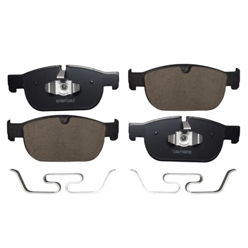 Image of Detroit Axle - Front Brake Pads for Volvo S60 S90 XC60 XC90, V60 V90 Cross Country Recharge, C40 XC40 Rechange, Ceramic Brake Pads with Hardware Replacement