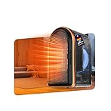 GZCHENHAO 5.0 Mini Heizlüfter Bad【Heizleistung Nr.1–SPD Zertifizierung】【4 sichere Schutzmechanismen】Keramik Heizlüfter Energiesparend Schlafzimmer Büro,Schwarz Camping Heizung Elektrisch