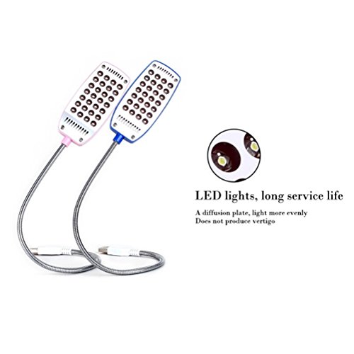 Lâmpadas de leitura USB com 28 lâmpadas LED com pescoço de ganso flexível para laptop sem interrupto