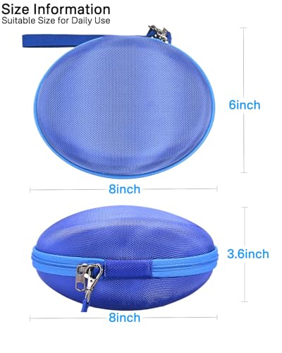 Image of Hard Travel Carrying Case Compatible with Skullcandy Crusher Over-Ear Headphones. (Case Only, Not Include The Device) (Blue)