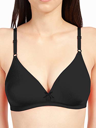 Image of SONARI Omania Womens Non-Padded Cotton Polyester Bras - Solid, Non-Wired, Medium Coverage, Hand Washable (Pack of 2)